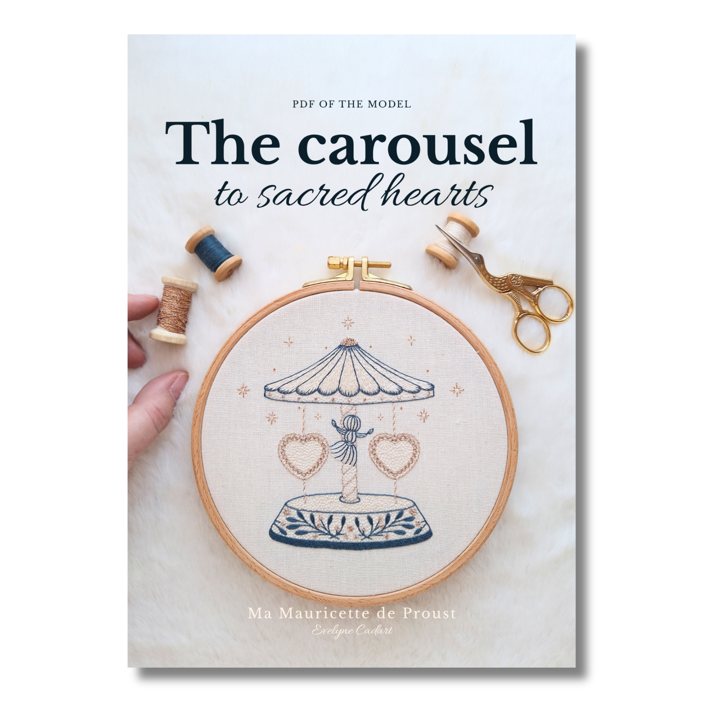 Patron de broderie - Le carrousel aux cœurs sacrés