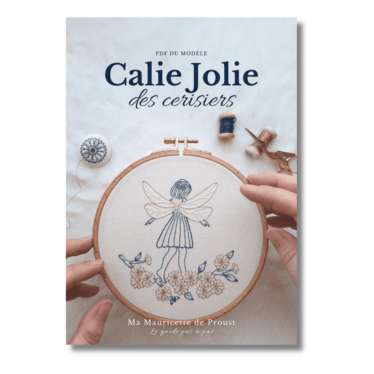 Patron de broderie - Calie Jolie des cerisiers