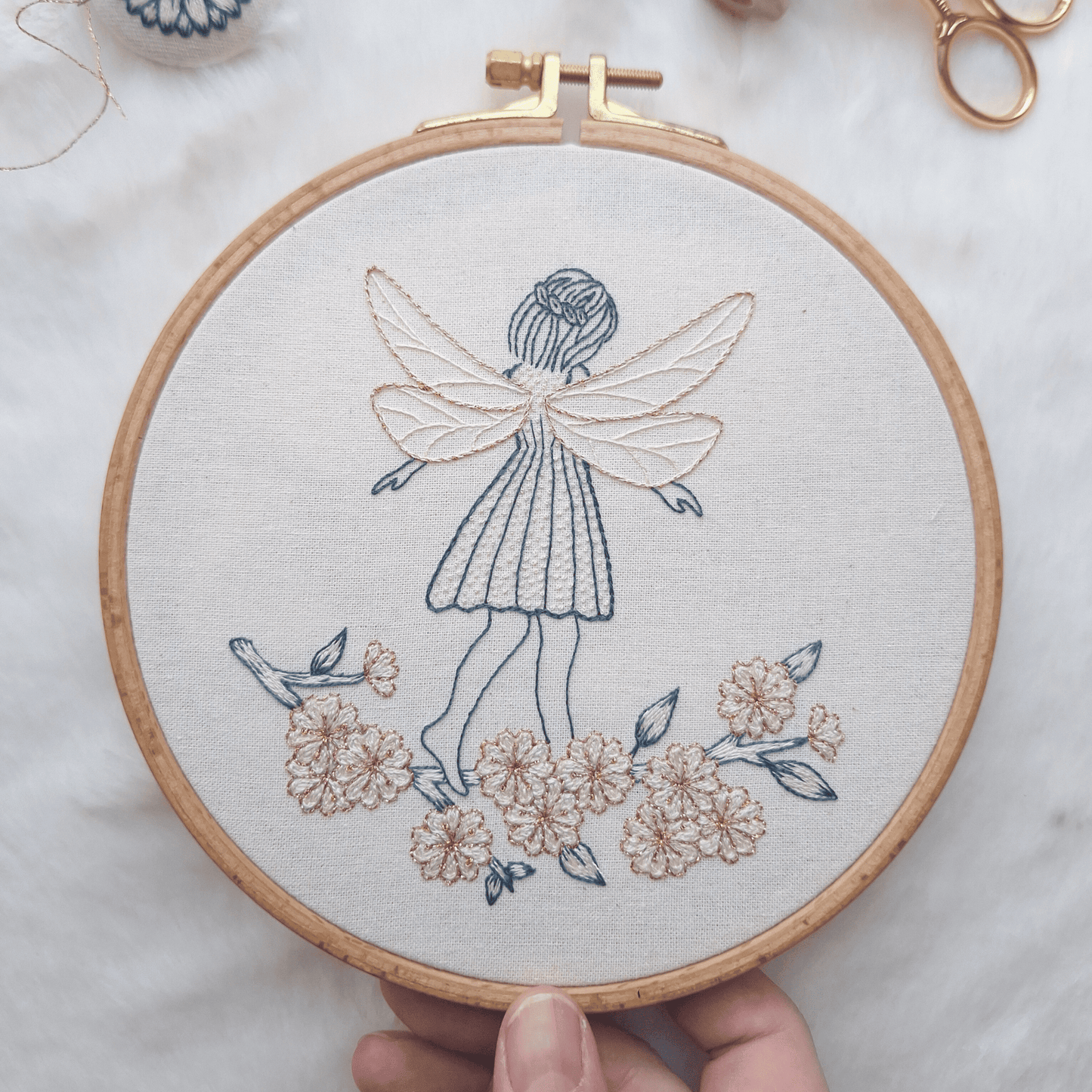 Patron de broderie - Calie Jolie des cerisiers