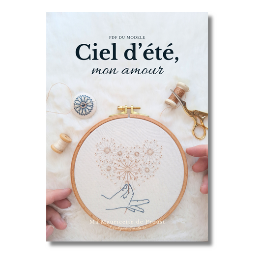 Patron de broderie - Ciel d'été mon amour