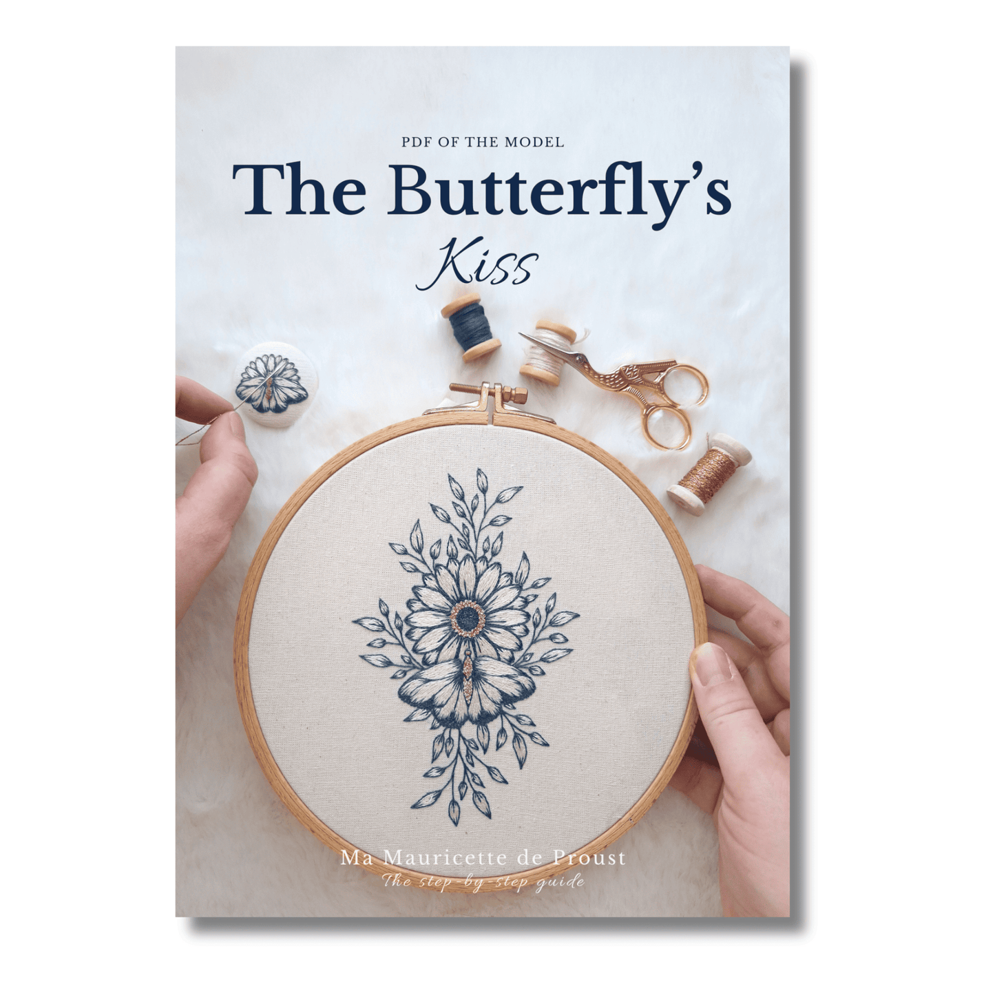 Patron de broderie - Le Baiser du Papillon