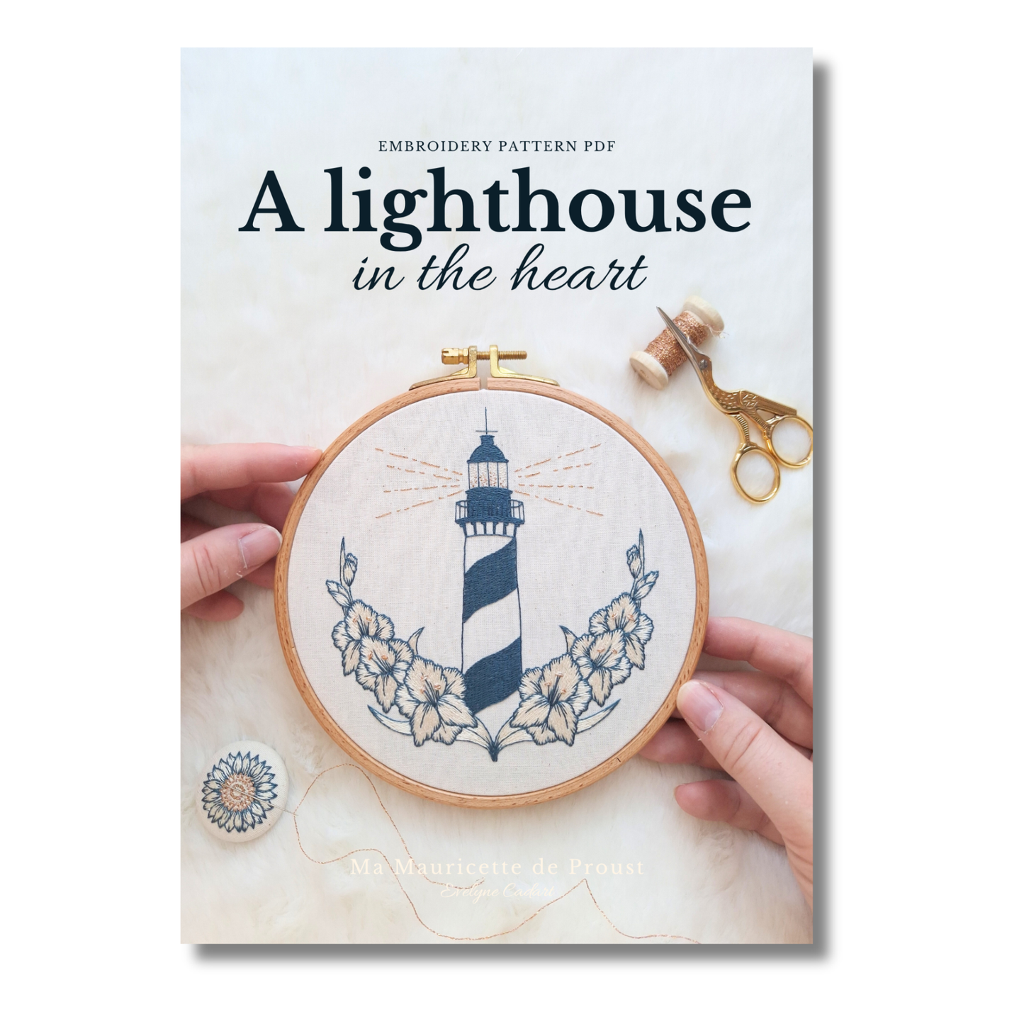 Patron de broderie - Un phare dans le coeur