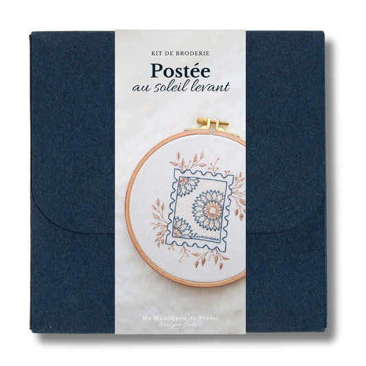 Kit de broderie - Postée au soleil levant