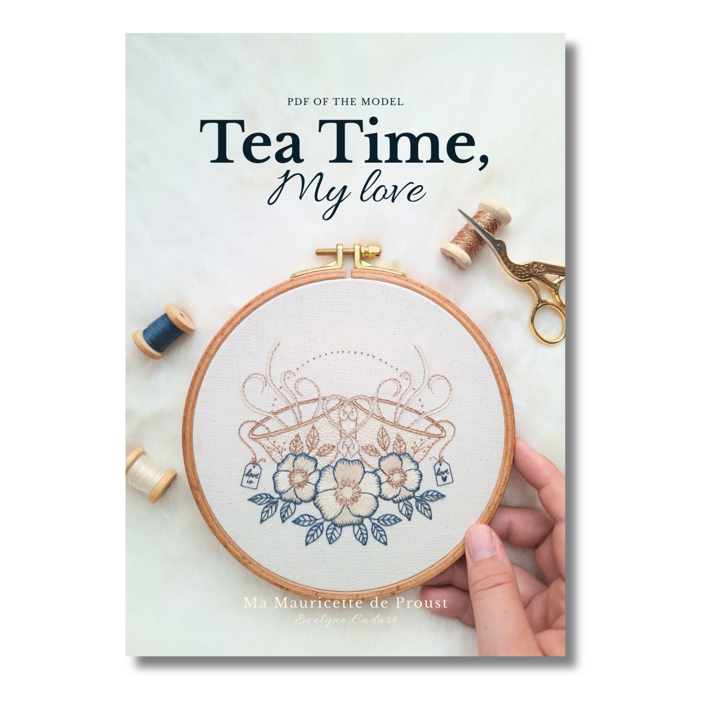 Patron de broderie - Tea Time, mon amour