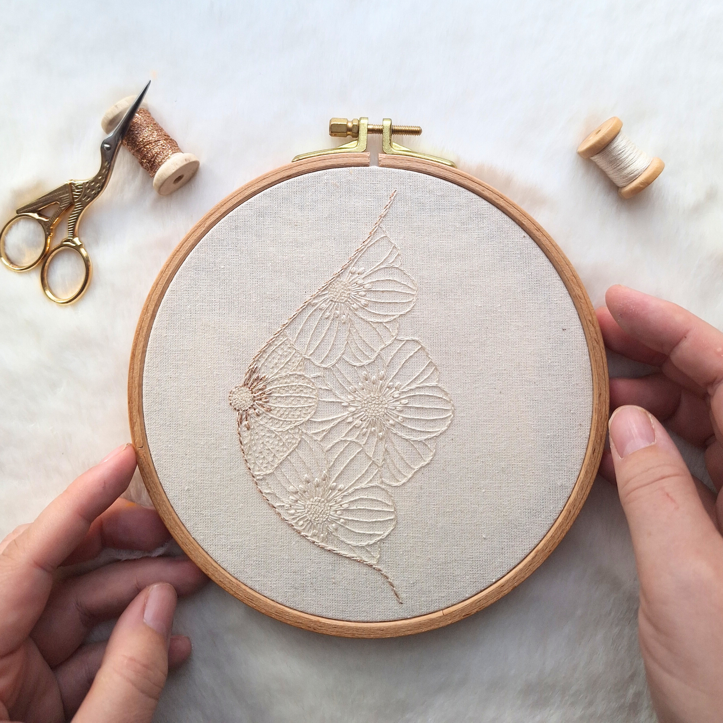 Patron de broderie - Empreinte de vie