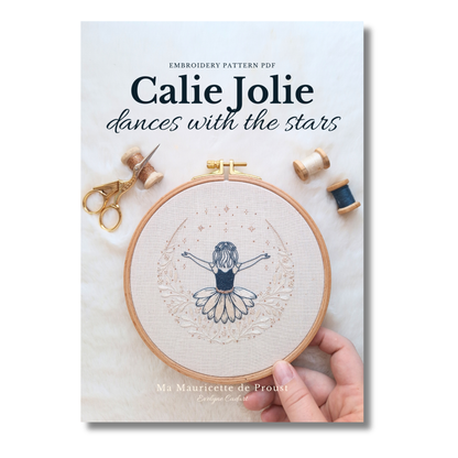 Patron de broderie - Calie Jolie danse avec les étoiles