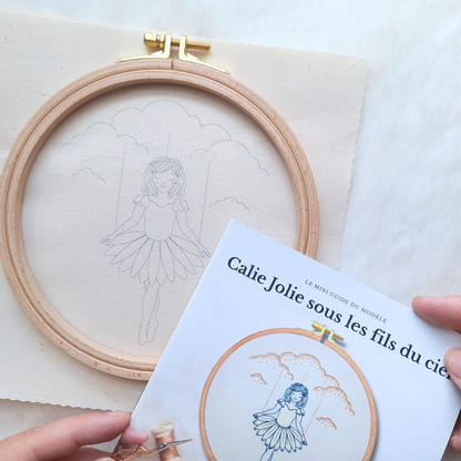 Kit de broderie - Calie Jolie sous les fils du ciel