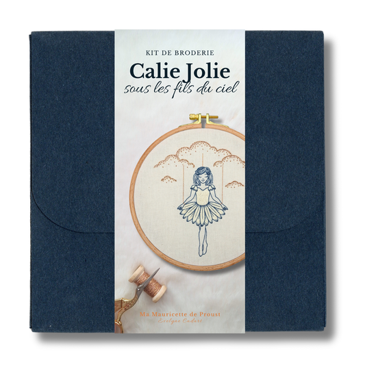 Kit de broderie - Calie Jolie sous les fils du ciel