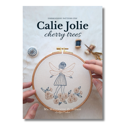 Patron de broderie - Calie Jolie des cerisiers