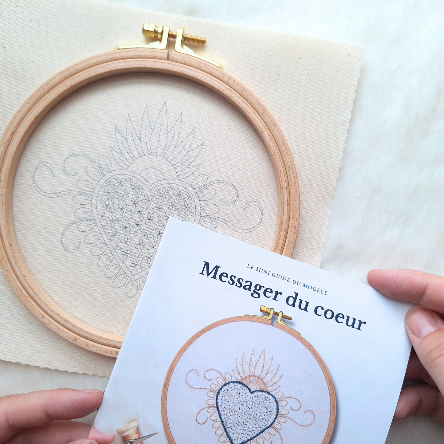 Kit de broderie - Messager du coeur