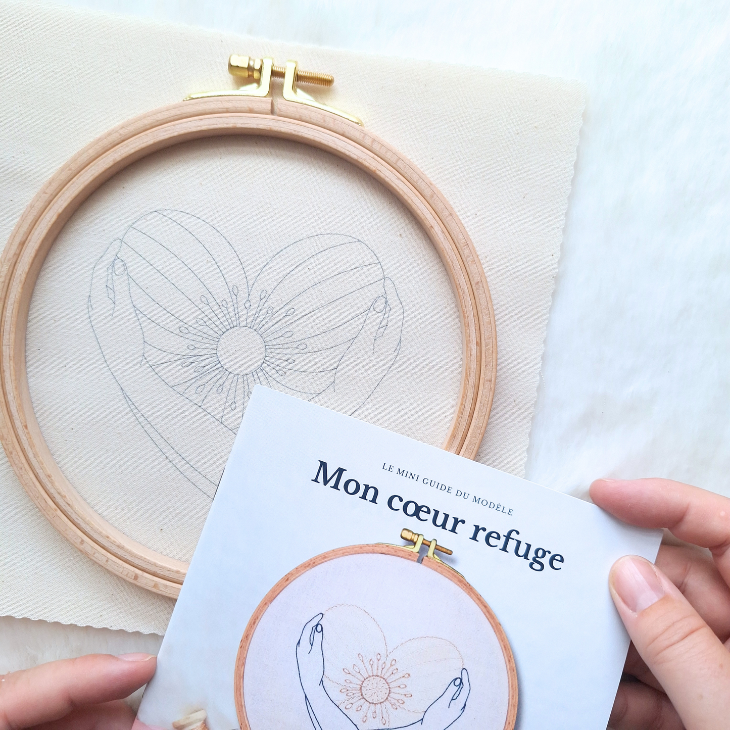 Kit de broderie - Mon cœur refuge