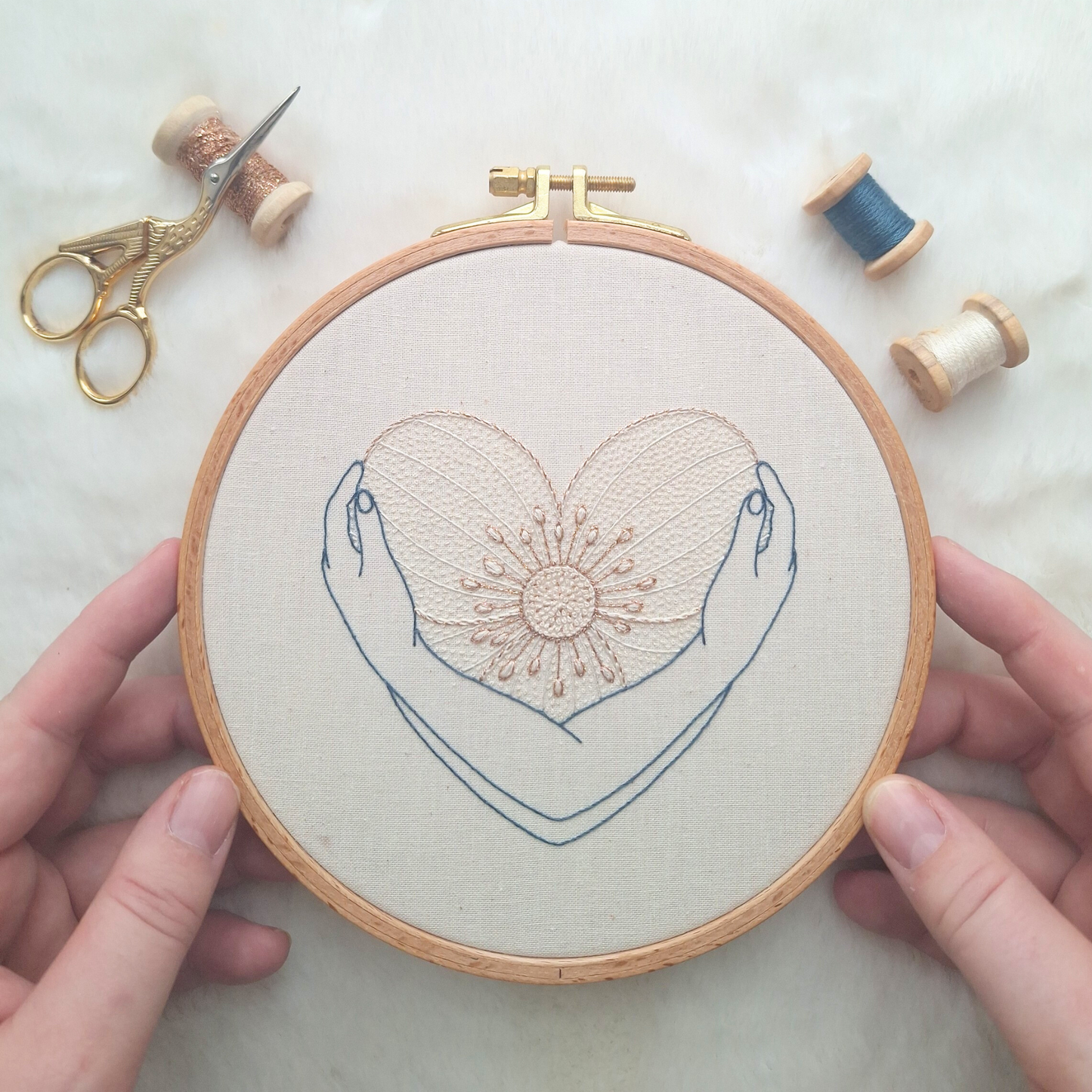 Kit de broderie - Mon cœur refuge