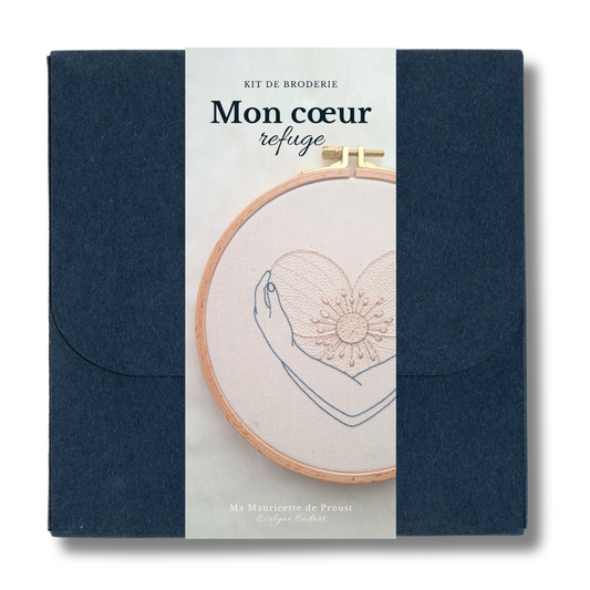 Kit de broderie - Mon cœur refuge