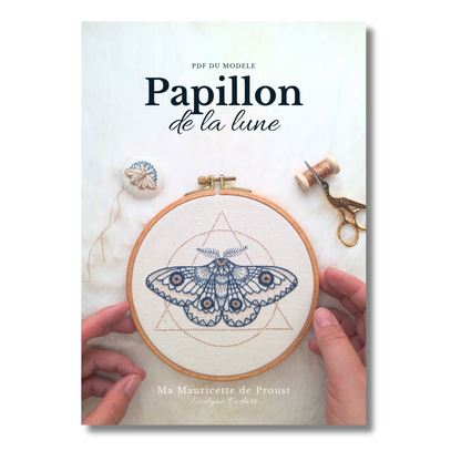 Patron de broderie - Papillon de la Lune