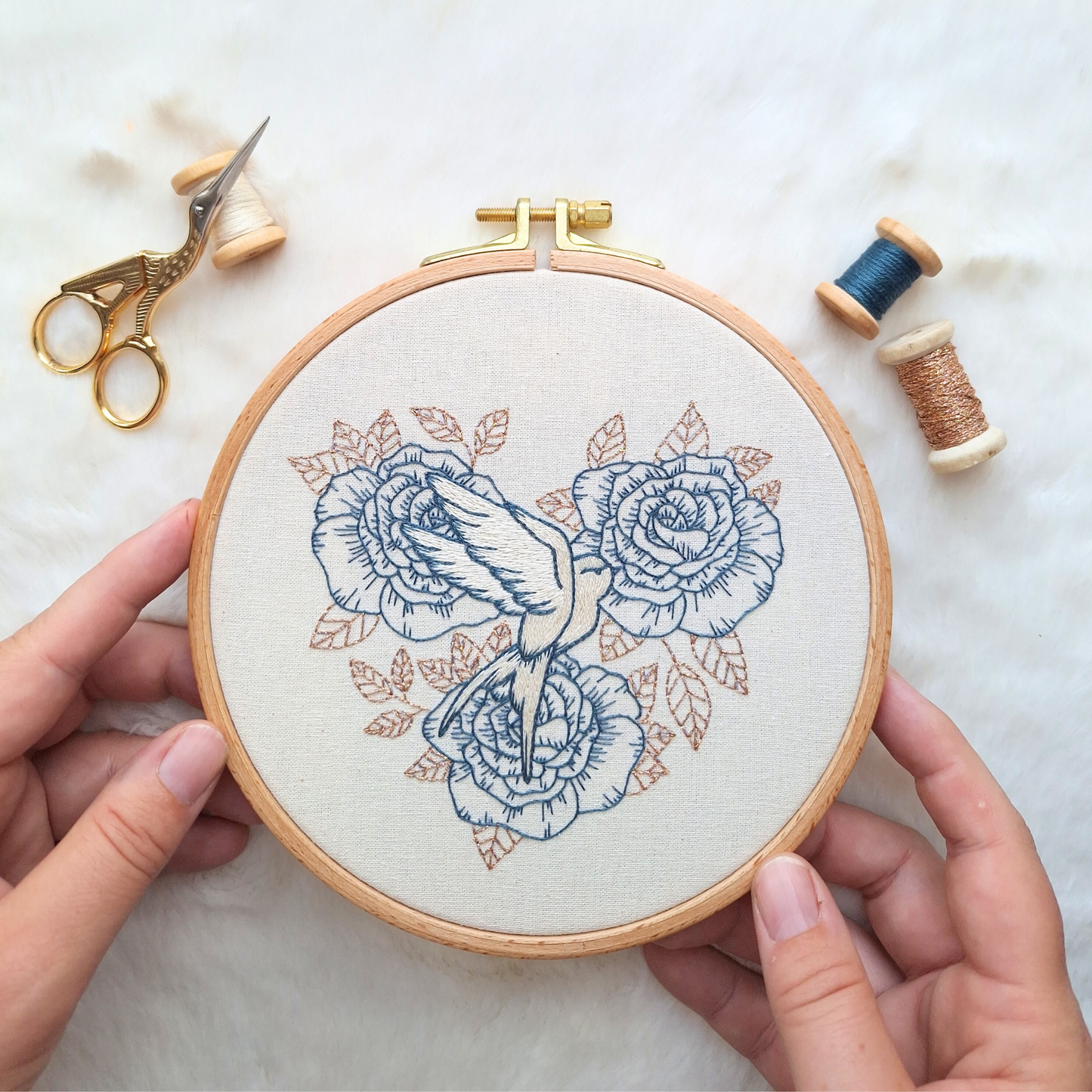 Kit de broderie - Printemps mon amour