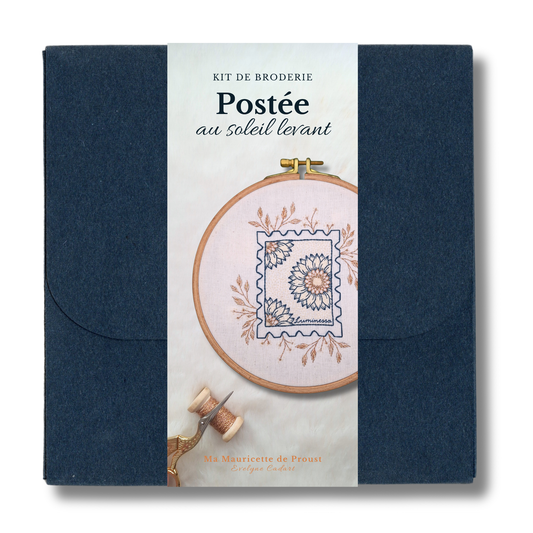 Kit de broderie - Postée au soleil levant
