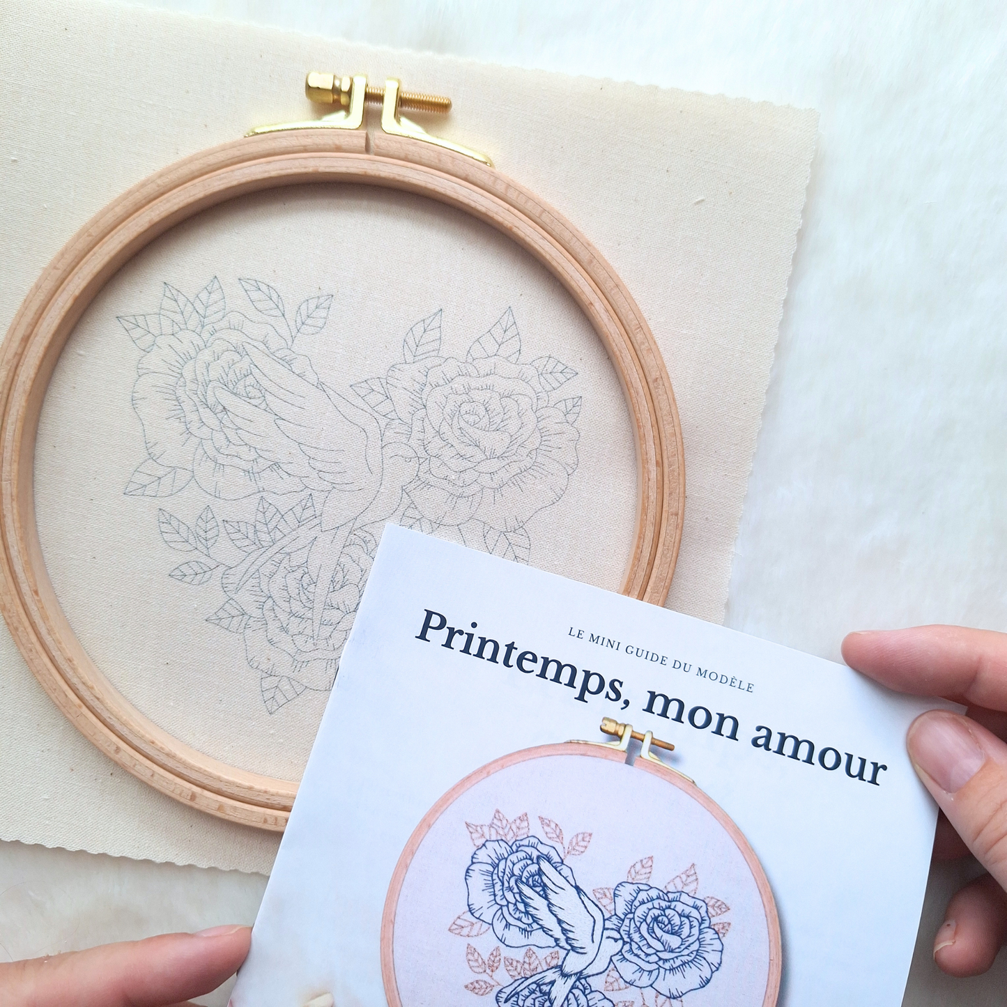 Kit de broderie - Printemps mon amour