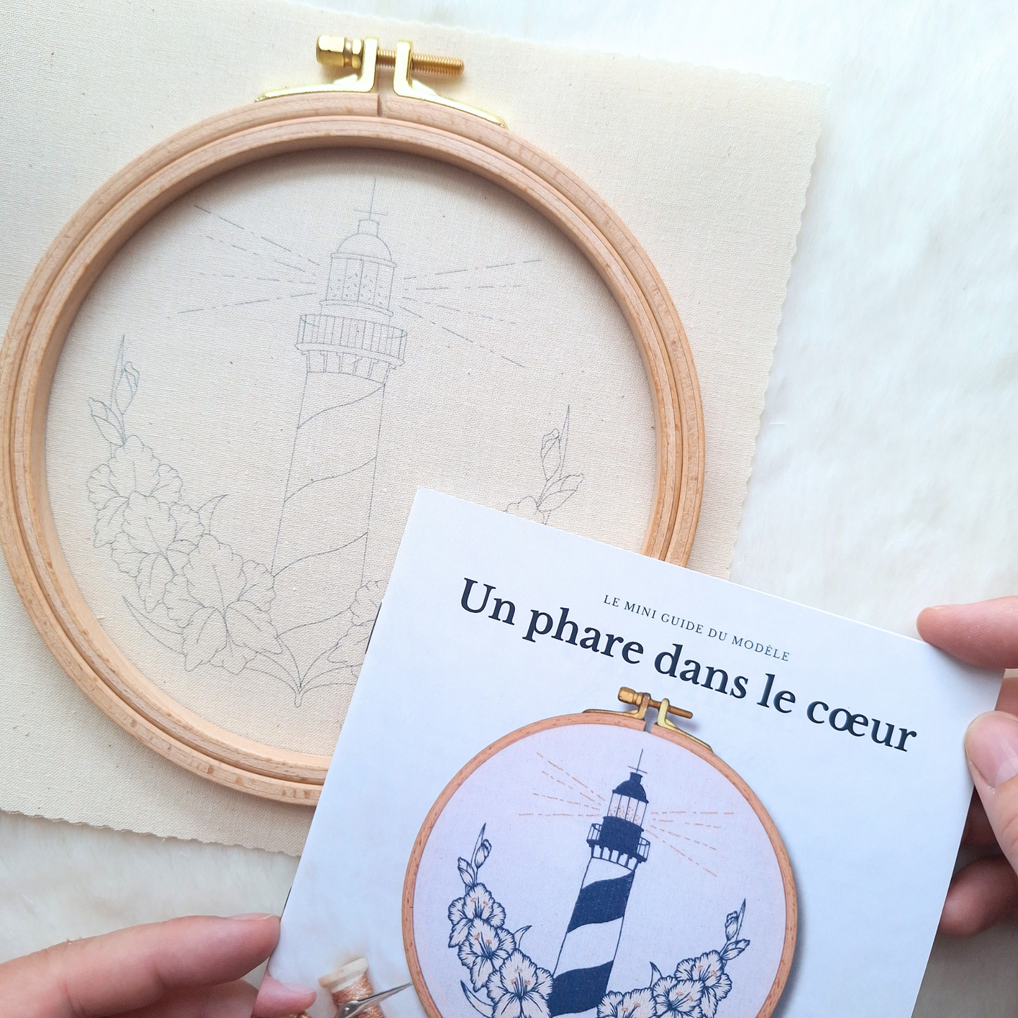 Kit de broderie - Un phare dans le coeur