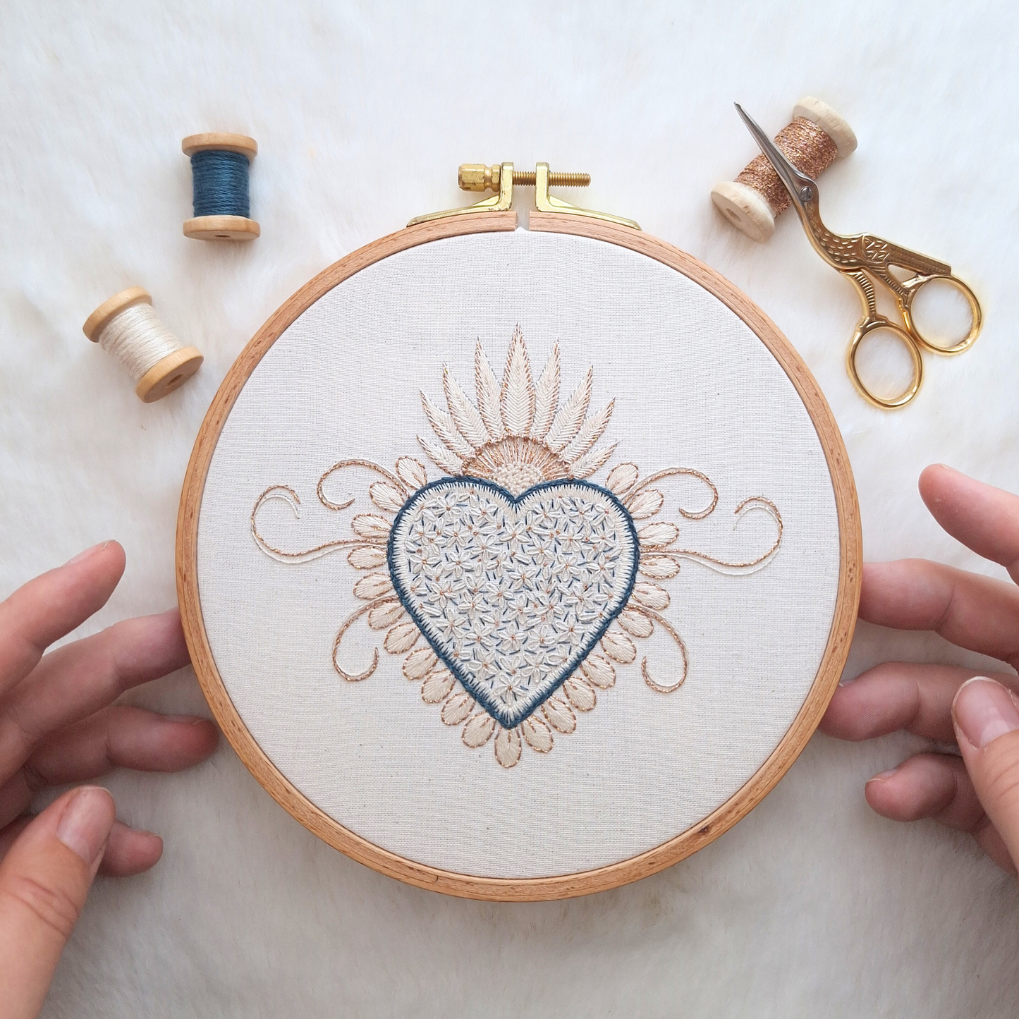 Kit de broderie - Messager du coeur