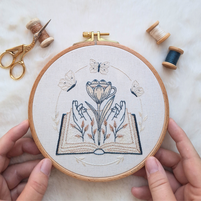 Patron de broderie - Papillons d'encre et de thé