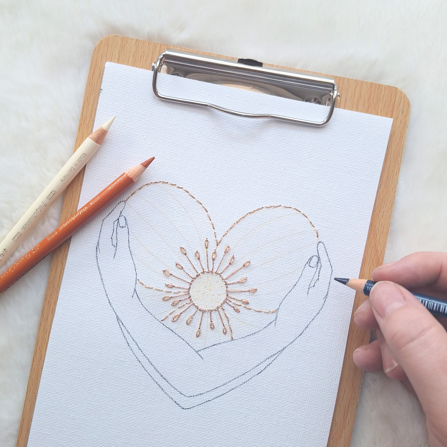 Patron de broderie - Mon cœur refuge