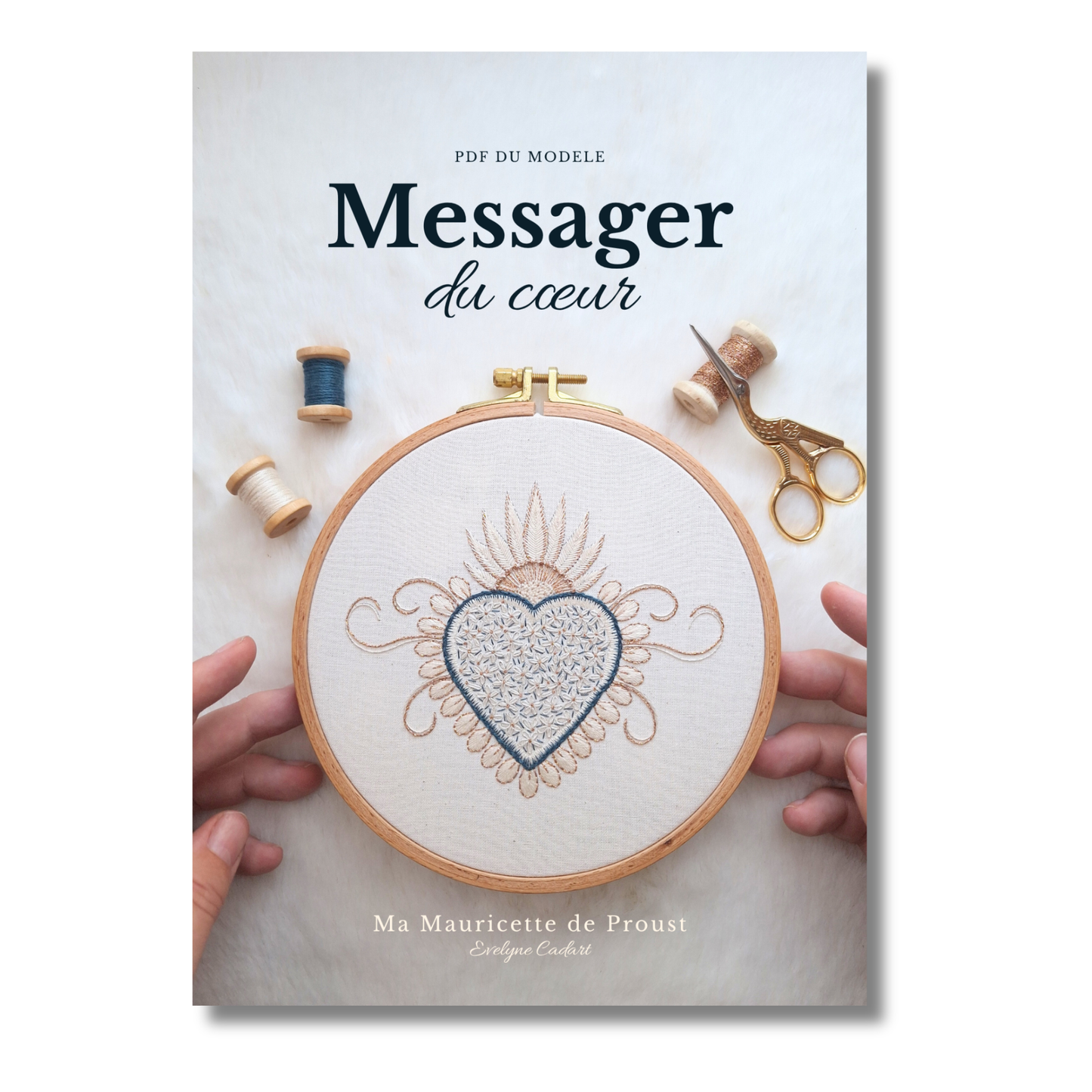Patron de broderie - Messager du coeur