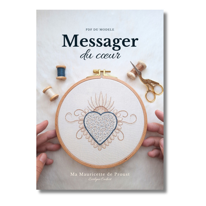 Patron de broderie - Messager du coeur