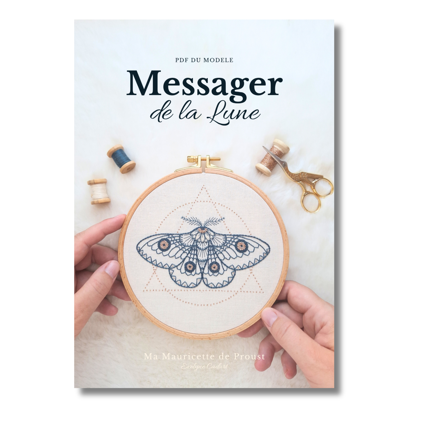Patron de broderie - Messager de la Lune
