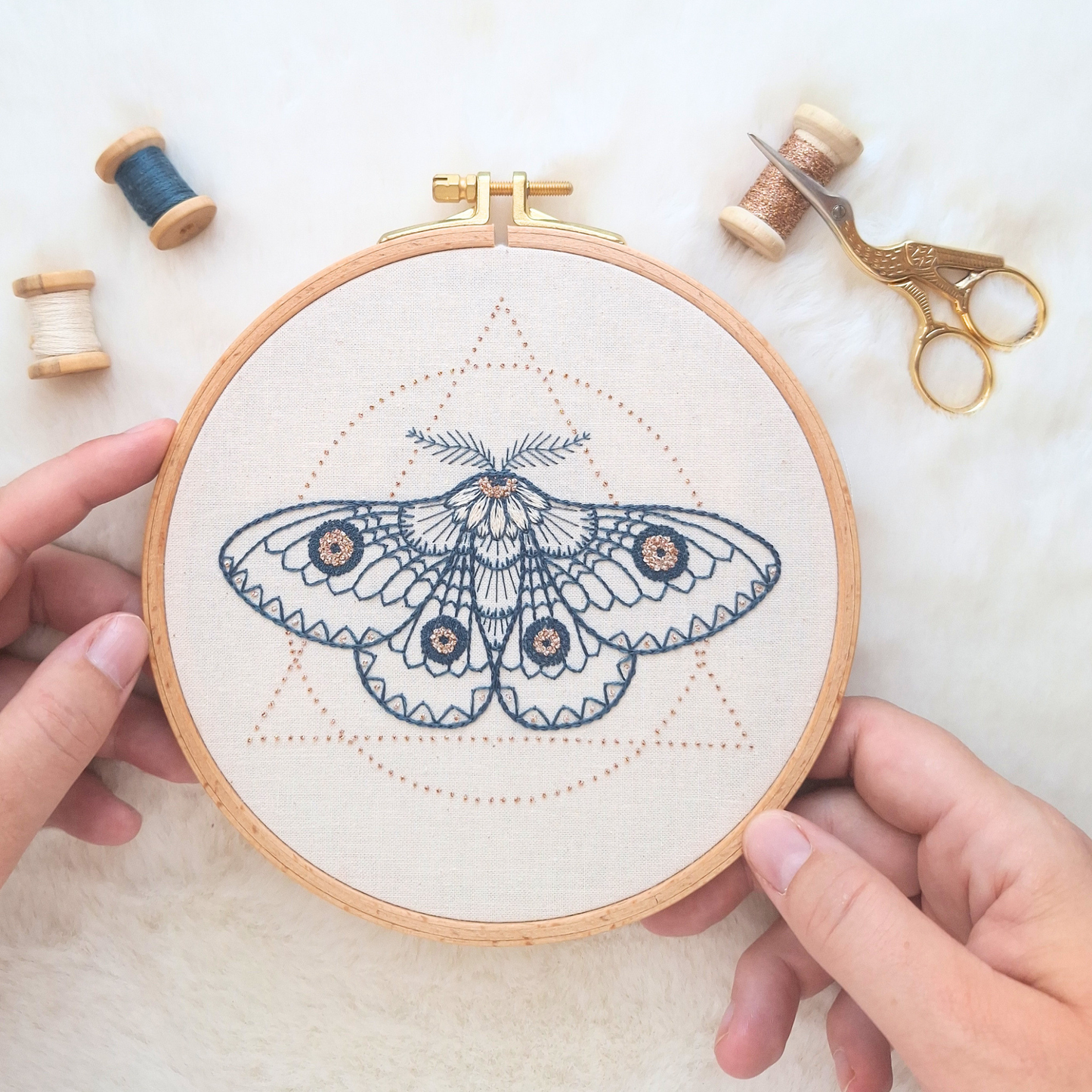 Patron de broderie - Messager de la Lune
