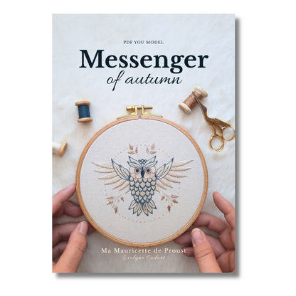 Patron de broderie - Messager de l'automne