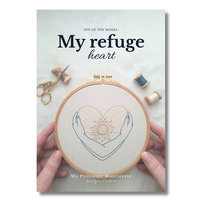 Patron de broderie - Mon cœur refuge