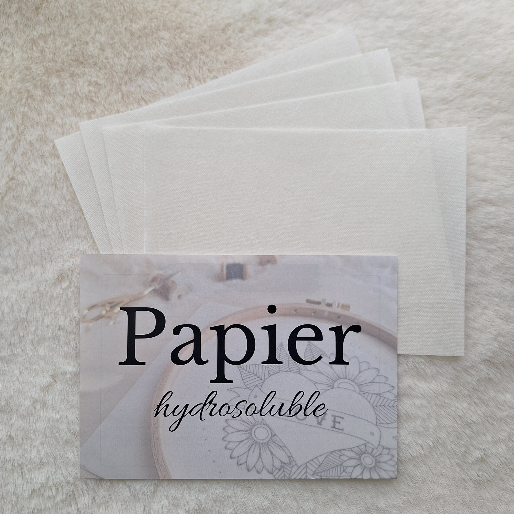 10 PCS Papier Broderie Soluble A5 Stabilisateur Autocollant Imprimable