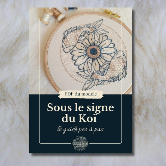 Patron de broderie - Sous le signe du koï