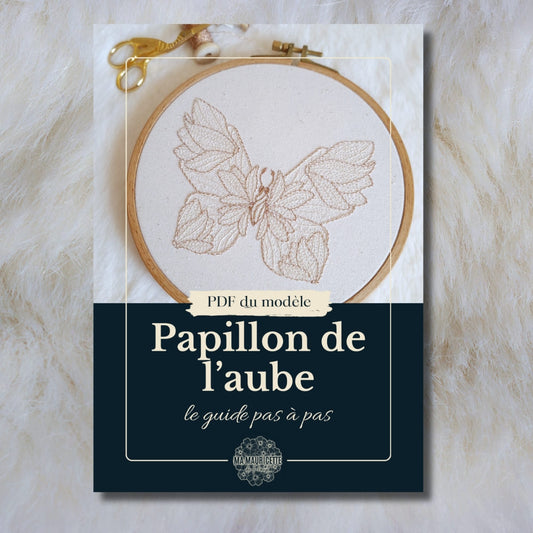 Patron de broderie - Papillon de l'aube