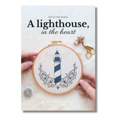Patron de broderie - Un phare dans le coeur