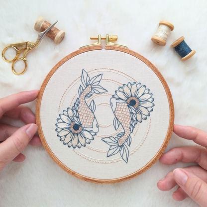Patron de broderie - Rêverie japonaise